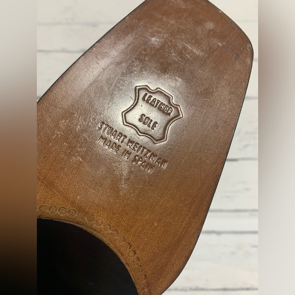 Stuart Weitzman Women’s Size 8.5 Black Metallic Pumps Made in Spain - Picture 11 of 11